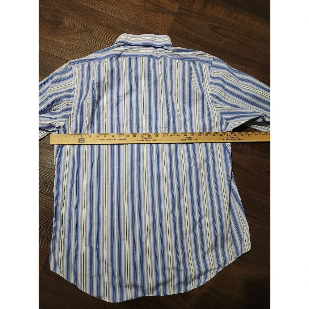 Polo Ralph Lauren Regent Custom Fit‎ Pinstripe Button Down Shirt Size 18 36/37